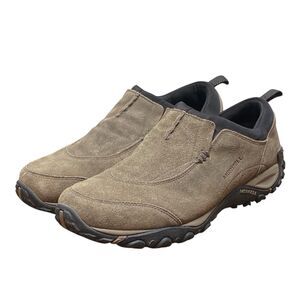 Merrell Jungle Moc Men’s Sz 12 Boulder Leather Suede Slip On Shoes (HF32)